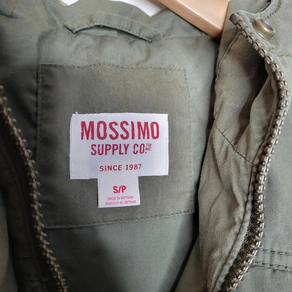 Khaki Cinched Waist Parka Jacket - Picture 5 of 11